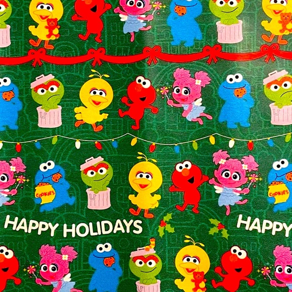 Sesame Street Christmas Wrapping Paper 